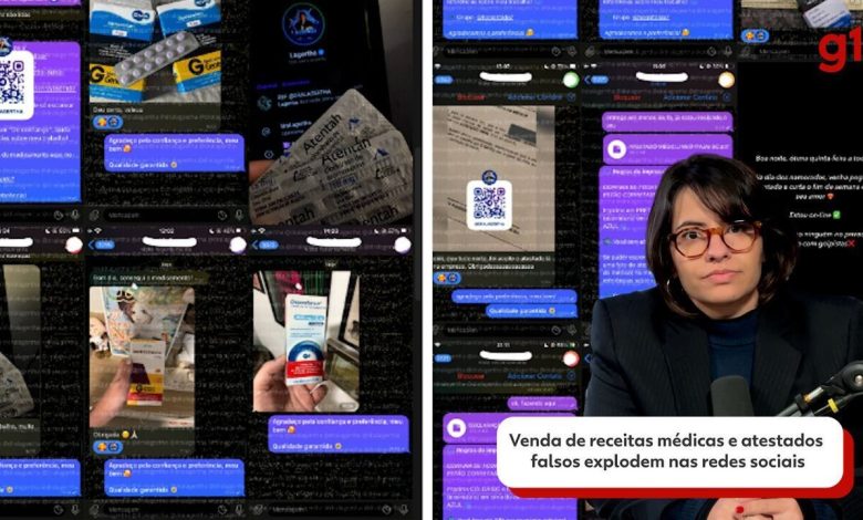 Remédios, receitas e atestados médicos falsos viram negócio nas redes sociais