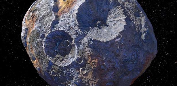 16 Psique, o asteroide de ferro, níquel, ouro e platina do sistema solar
