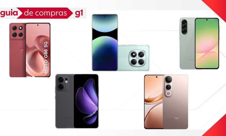 Celulares intermediários: g1 testa 5 modelos com bom desempenho e custo-benefício