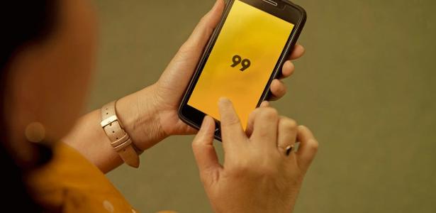 Aplicativo da 99, em imagem de divulgação