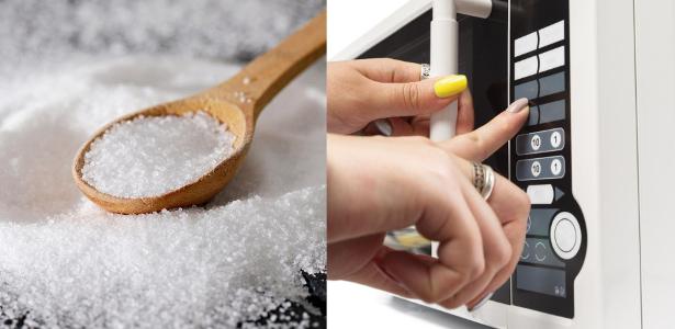 Pesquisadores indicam usar sal para a limpeza do micro-ondas