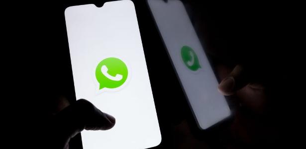 Ícone do WhatsApp em tela de celular