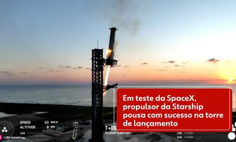 VÍDEO: Starship, maior nave do mundo, faz sobrevoo com ótimas imagens da Terra antes de pousar no mar