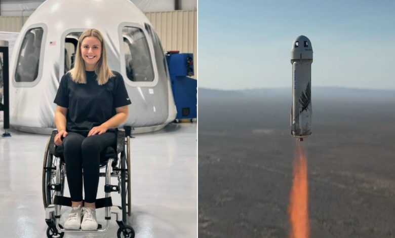 Blue Origin levará 1ª passageira cadeirante ao espaço nesta quinta; veja como será a missão