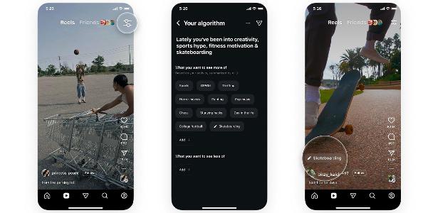 Passo a passo mostra como configurar o algoritmo dos Reels no Instagram