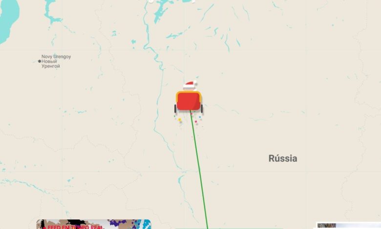 Papai Noel está voando e você pode assistir!