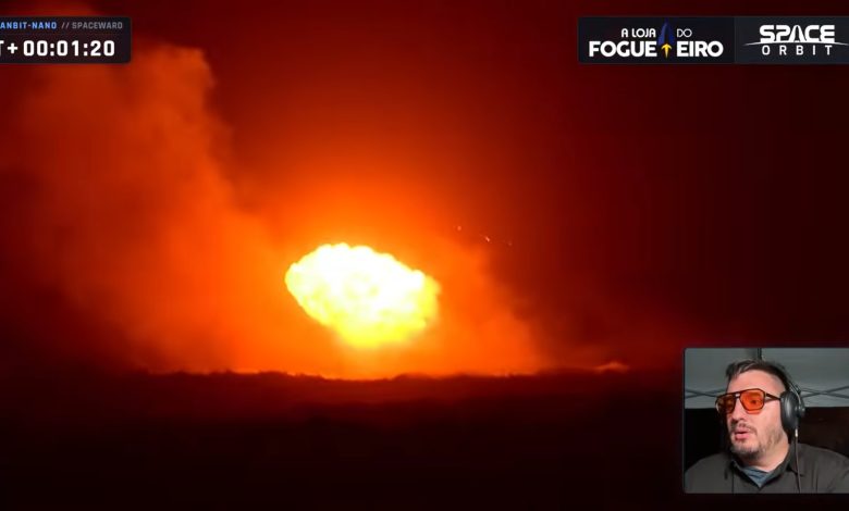 VÍDEO: nova imagem mostra momento em que foguete lançado do Brasil vira 'bola de fogo'