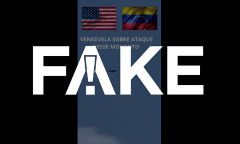 Vídeo de avião americano bombardeando Venezuela foi feito com IA
