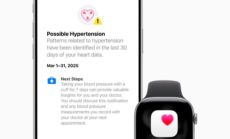 Apple libera alerta de pressão alta no Apple Watch