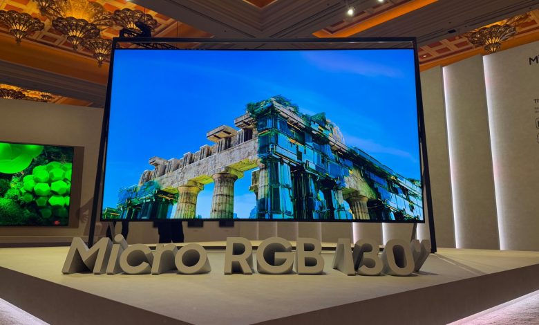 Samsung revela a primeira TV Micro RGB de 130 polegadas
