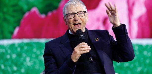 Bill Gates, durante palestra realizada em Estocolmo, na Suécia