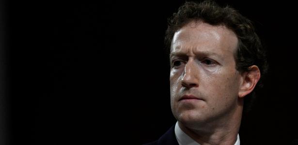 Mark Zuckerberg, CEO da Meta, durante audiência em Washington, em janeiro de 2024