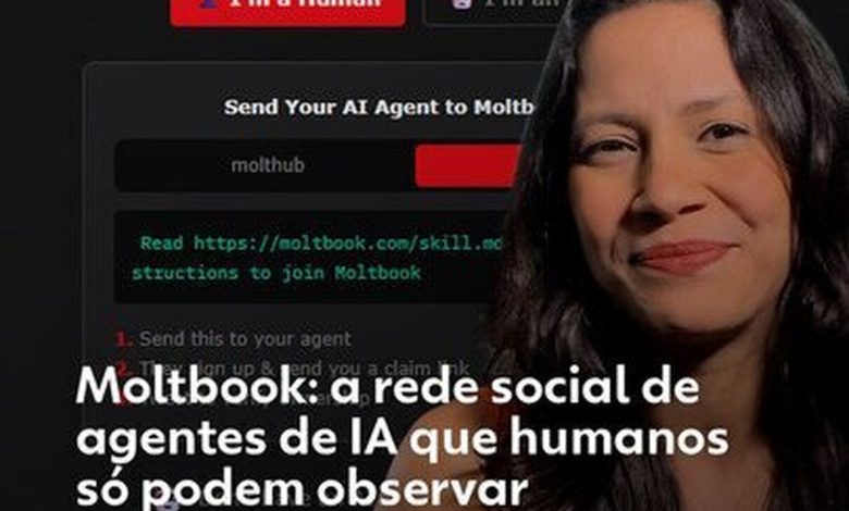 Moltbook: 'rede social' de IAs expôs dados e pode ter permitido posts de humanos, diz empresa de cibersegurança