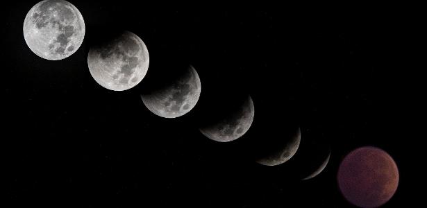 Lua vista em Arlington, Virgínia (EUA)