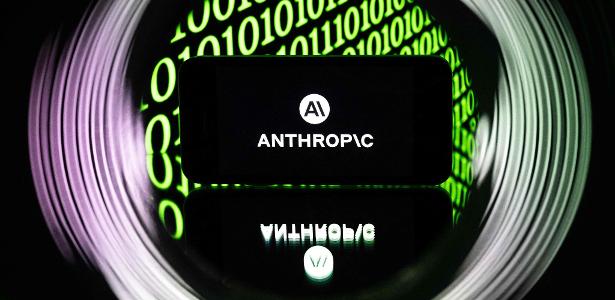 Logotipo da empresa de inteligência artificial Anthropic, criadora do chatbot Claude