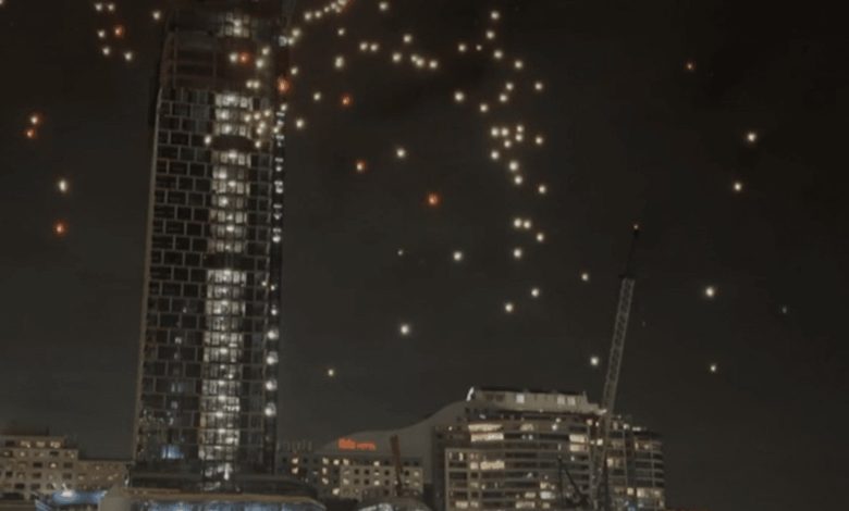 Drones caem do céu após falha técnica em festival na Austrália