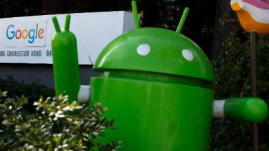 Robô mascote do sistema Android, na sede do Google, em Mountain View, na Califórnia (EUA)