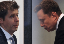 Sam Altman, CEO da Open AI, e o empresário Elon Musk