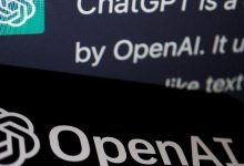 Logotipo da OpenAI, desenvolvedora do chatbot ChatGPT