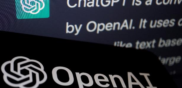 Logotipo da OpenAI, desenvolvedora do chatbot ChatGPT