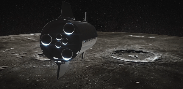 Simulação de uma viagem a Marte divulgada pela SpaceX; empresa planeja voo comercial ao planeta com a nave Starship