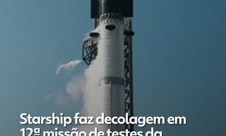 SpaceX lança Starship, maior nave do mundo pela 12ª vez