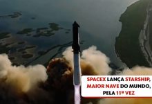 SpaceX tenta 12º voo da Starship, maior nave do mundo, nesta quinta