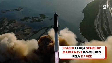 SpaceX tenta 12º voo da Starship, maior nave do mundo, nesta quinta
