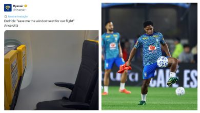 Companhia aérea publica meme sobre Endrick e Ancelotti