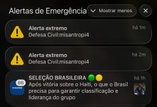 Defesa Civil Nacional envia alerta sonoro extremo a celulares; órgão fala em possível ataque hacker