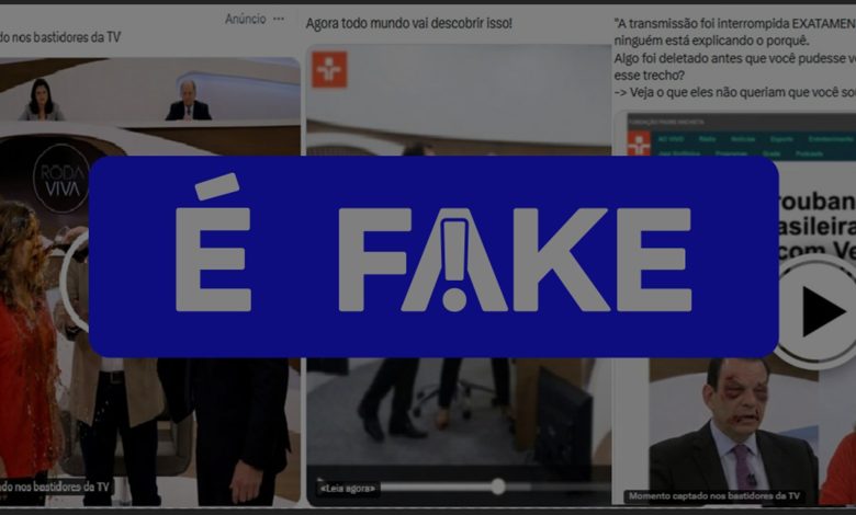 É #FAKE que Vera Magalhães brigou com CEO do BTG no Roda Viva; imagens criadas com IA levam a site de investimento de alto risco