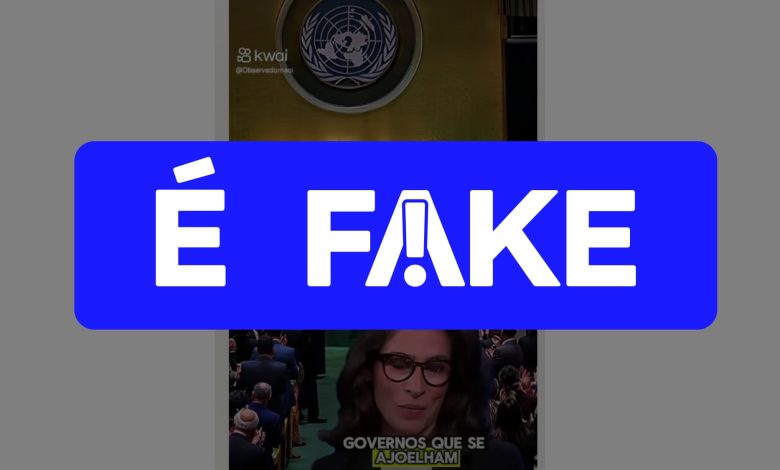 É falso vídeo de Renata Vasconcellos elogiando discurso de Lula na ONU