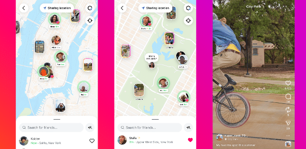 Mapa de localização do Instagram foi acionado no Brasil por engano, segundo a Meta