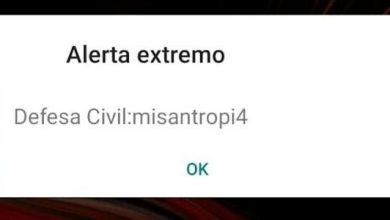 Alerta extremo recebido por celular em SP