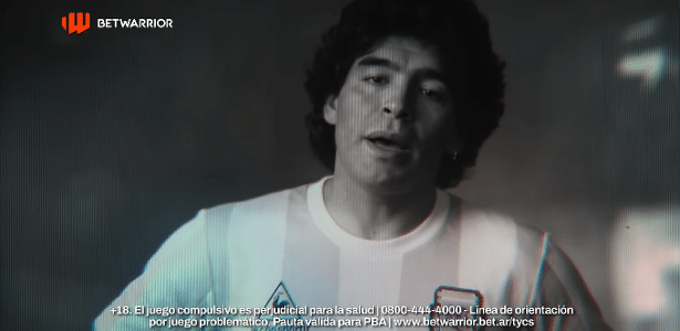 Propaganda com Maradona criado por IA gera polêmica na Argentina