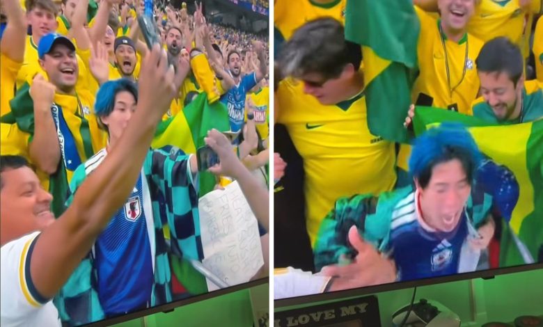 Quem é o torcedor japonês que viralizou com 'ataque de raiva' após derrota para o Brasil; momento foi encenado