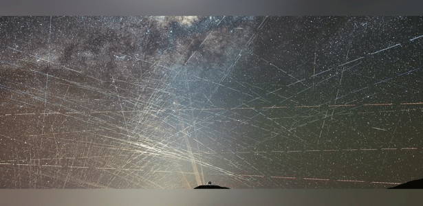 Uma hora de satélites sobre o norte do Deserto do Atacama, no Chile, em outubro de 2025