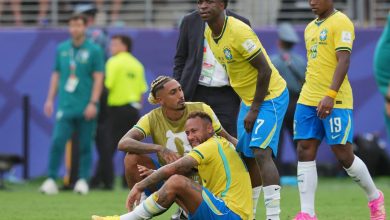 É #FAKE que Cristo Redentor teve show de drones em homenagem a Neymar após eliminação na Copa; vídeo foi criado com IA