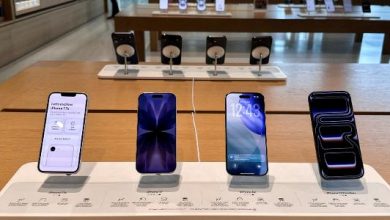 29.jun.2026 - iPhones são exibidos em loja da Apple em Mumbai, na Índia