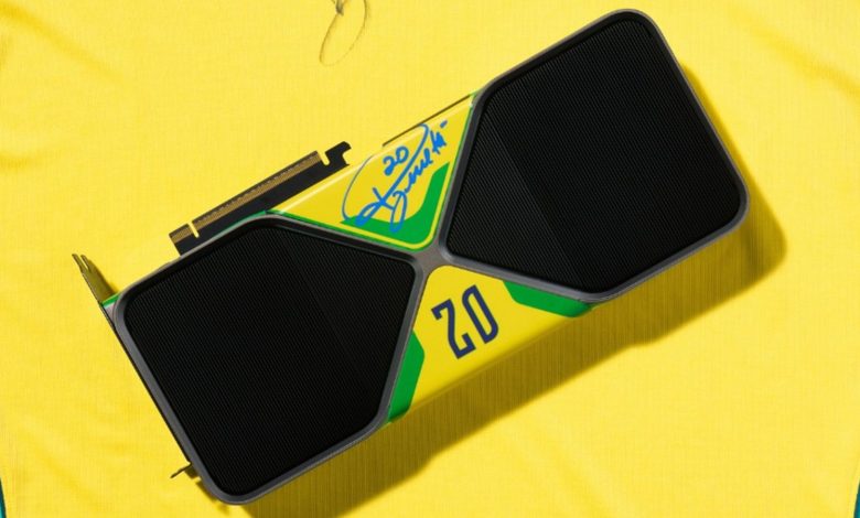 Nvidia faz PC em forma de Maracanã e RTX do Brasil para Lucas Paquetá