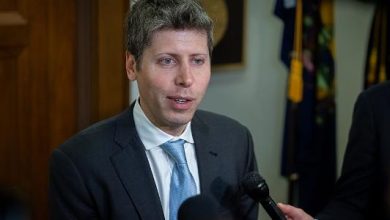 3.jun.2026 - Sam Altman, CEO da OpenAI, durante entrevista em Washington, nos EUA