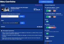 Carrinho de compras da Nuuvem com opções de pagamento