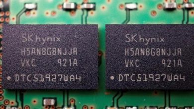 Chips de memória da fabricante sul-coreana de semicondutores SK Hynix