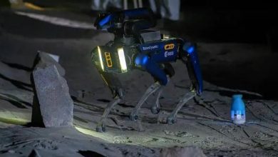 Ideia de colocar cães robôs na Lua não é nova: a imagem mostra um cão robô na instalação de simulação lunar Luna, na Alemanha