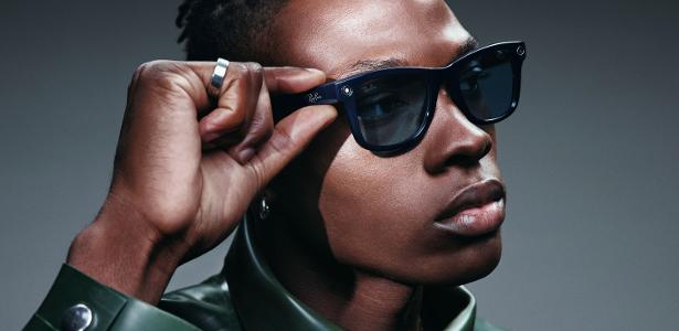 Óculos Ray Ban Meta (2ª geração); óculos permitem gravar cenas, porém algumas pessoas escondem luz indicadora