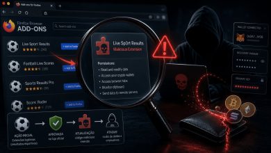 Falsas extensões no Firefox atacam donos de criptomoedas e esvaziam carteiras digitais