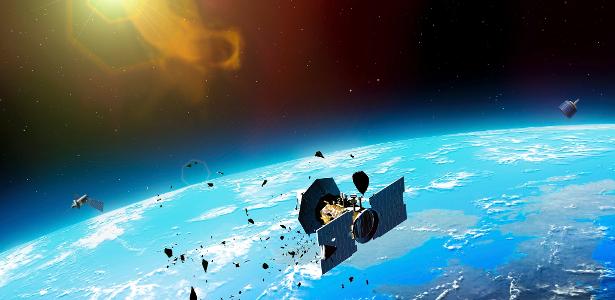 Órbita baixa da Terra abriga mais de 34 mil satélites e detritos que circulam a velocidades superiores a 27.000 km/h