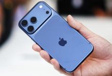 9.set.2025 - iPhone 17 Pro é exibido durante lançamento do celular na sede da Apple, em Cupertino, na Califórnia (EUA)