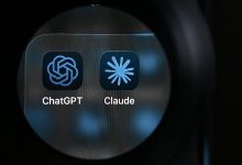 Ícone dos chatbots de IA ChatGPT (da OpenAI) e do Claude (da Anthropic)