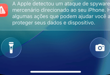 Aviso de ataque spyware em iPhones